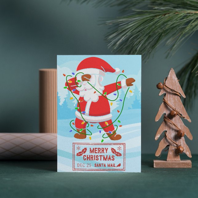 Santa Claus in Trouble Funny Christmas Postcard (Creator Uploaded)