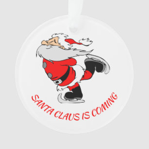SANTA CLAUS IS COMING Personalized Ornament