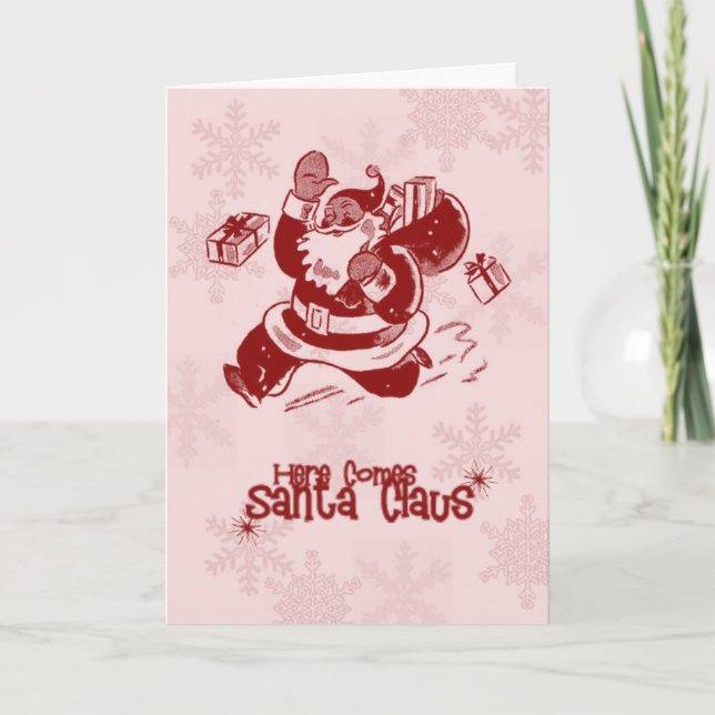 Santa Claus is coming to town! Holiday Card (Front)