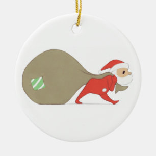 Santa Claus is Coming to Town {ornament} CUSTOMIZE Ceramic Ornament