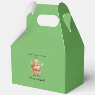 Santa Claus is coming to town.. With Salami! Favor Box