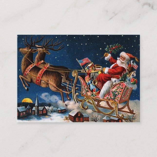 Santa Claus is Comming to Town Business Card (Front)