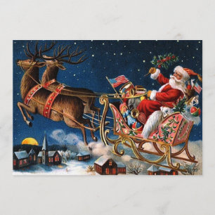 Santa Claus is Comming to Town Invitation