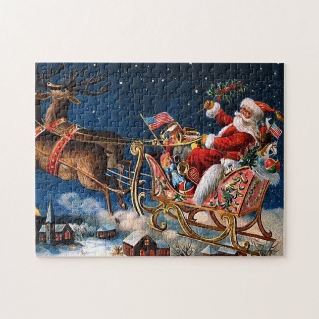 Santa Claus is Comming to Town Jigsaw Puzzle (Horizontal)