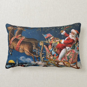 Santa Claus is Comming to Town Lumbar Pillow