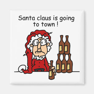 Santa Claus is Going to Town Magnet