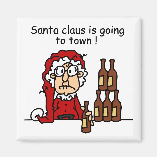 Santa Claus is Going to Town Magnet (Front)