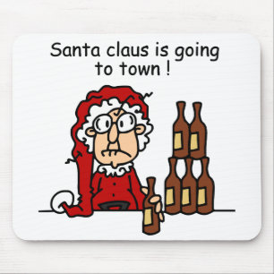 Santa Claus is Going to Town Mouse Pad