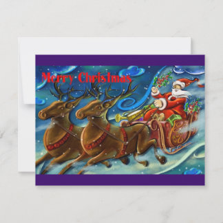 santa-claus-is-sending-gifts holiday card