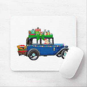 Santa Claus Jalopy Mouse Pad