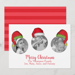Santa Claus Jolly Christmas Photo Card Multi Photo