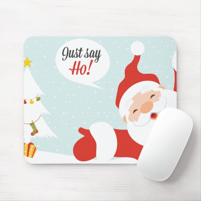 Santa Claus - just say go Mouse Pad (With Mouse)