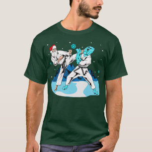 Santa Claus Karate Martial Arts Merry Christmas T-Shirt