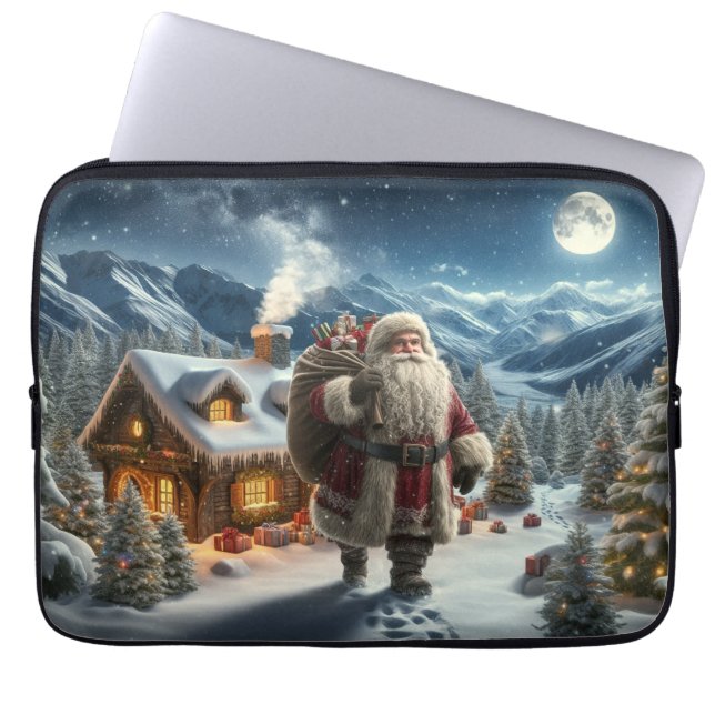 Santa Claus Laptop Sleeve (Front)