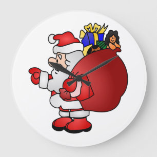 SANTA CLAUS LARGE CLOCK
