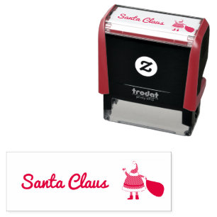 Santa Claus Logo Faux Signature for Christmas Self-inking Stamp