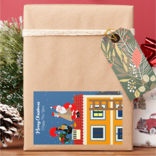 Santa Claus meets the Portuguese Rooster Sticker