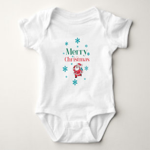 Santa Claus Merry Christmas Baby Bodysuit