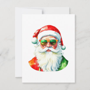 Santa Claus - Merry Christmas F Holiday Card