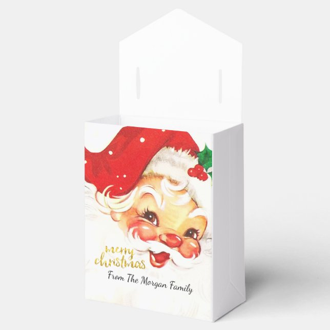 Santa Claus Merry Christmas   Favor Box (Opened)