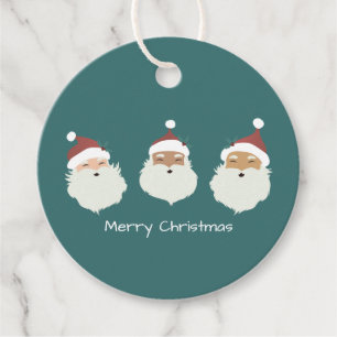 Santa Claus Merry Christmas Favour Tags