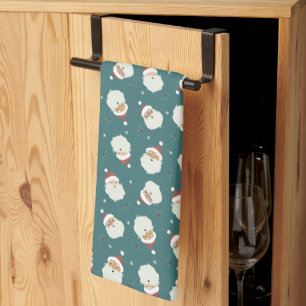 Santa Claus Merry Christmas Kitchen Towel