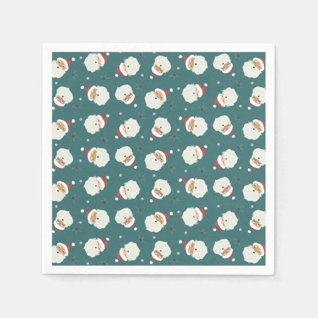 Santa Claus Merry Christmas Napkin (Front)