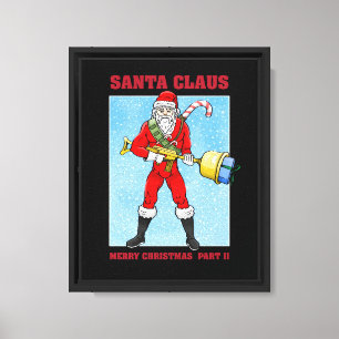 Santa Claus Merry Christmas Part 2 Canvas Print