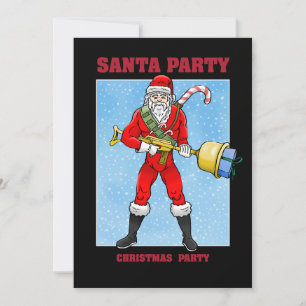 Santa Claus Merry Christmas Part 2 Invitation