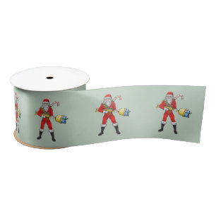 Santa Claus Merry Christmas Part 2 Satin Ribbon