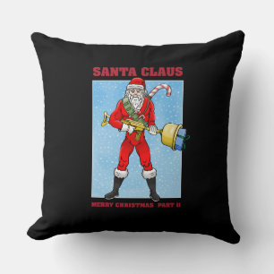 Santa Claus Merry Christmas Part 2 Throw Pillow