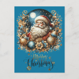 Santa Claus & Merry Christmas  Postcard
