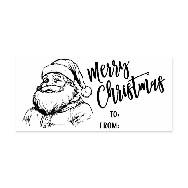 Santa Claus Merry Christmas Stamp (Design)