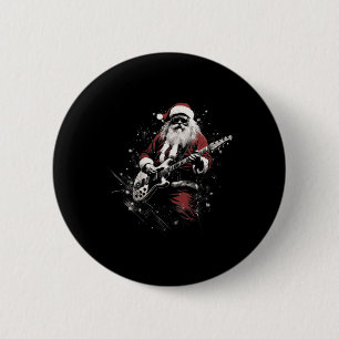 Santa Claus Merry Christmas Xmas Rocking Music Gui 2 Inch Round Button