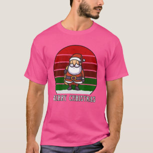 Santa Claus Merry Christmas XMas Vintage Retro T-Shirt