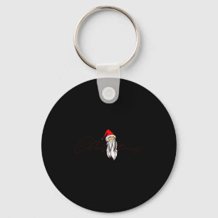 Santa Claus Merry Xmas Merry Christmas Happy New Y Keychain