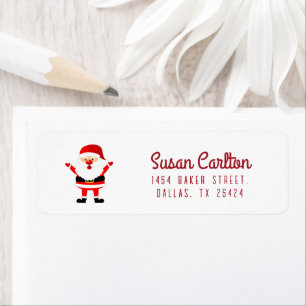 Santa Claus Minimalist White Christmas Holiday