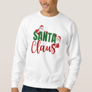 Santa Claus Modern Minimalist Trendy Christmas Sweatshirt
