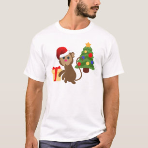 santa claus monkey emoji T-Shirt