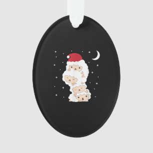 Santa Claus Moutons Lamb de Noël Animaux de ferme 