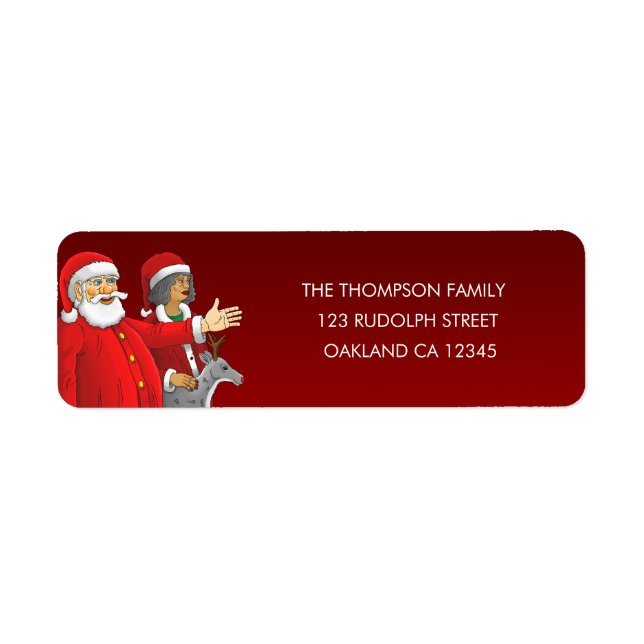Santa Claus & mrs. Santa Claus. (Front)