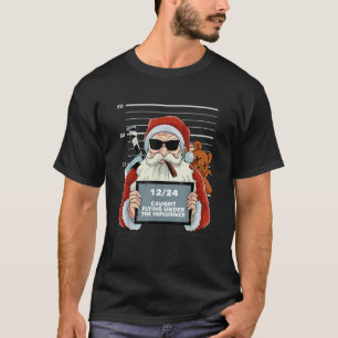 Santa Claus Mugshot Christmas Pajama Funny X Mas H T-Shirt