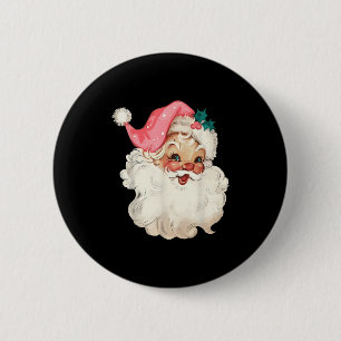 Santa Claus Nk Christmas Face Old Xmas Vintage Nk 2 Inch Round Button