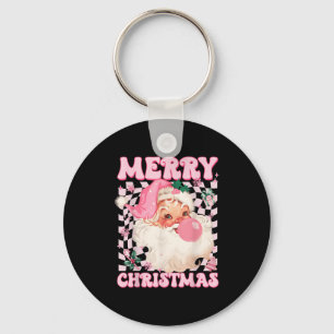 Santa Claus Nk Sungles Blowing Bubble Gum Christma Keychain