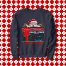 Santa Claus No Peeking Til Christmas Word Cloud 