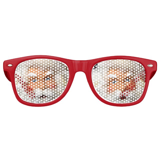 SANTA CLAUS NOËL AMUSANT LUNETTES DE SOLEIL OMBRES (Devant)
