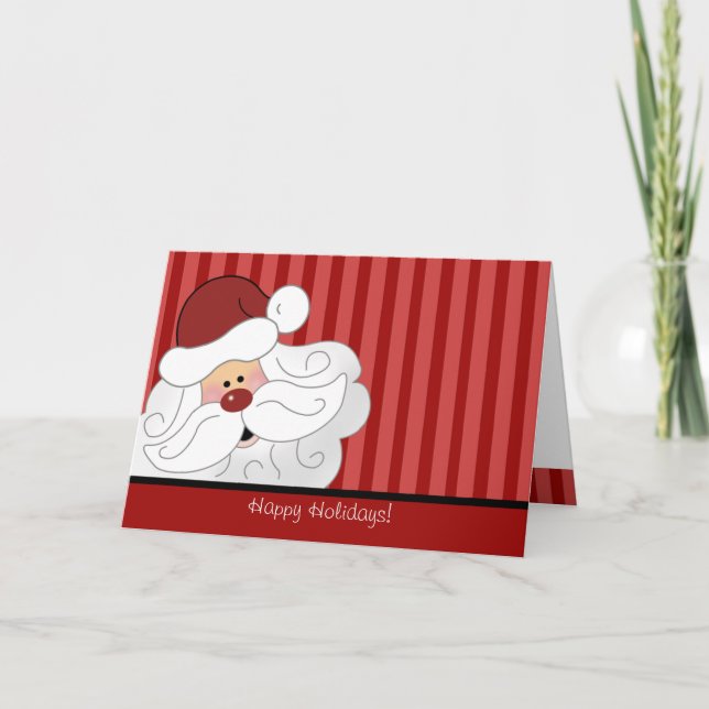 SANTA CLAUS Noël Carte pliée (Devant)