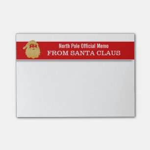 Santa Claus North Pole memo book Post-it Notes