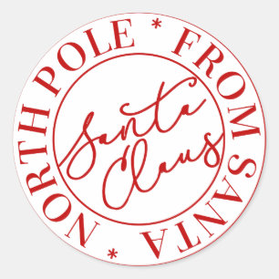 Santa Claus North Pole Sticker