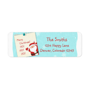 Santa Claus Note Christmas Return Address